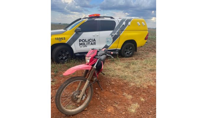 Rio Bonito do Iguaçu - PMPR recupera motocicleta furtada